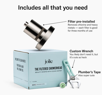 THE FILTERED SHOWERHEAD